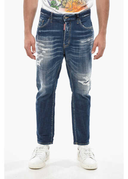 Blugi drepti DSQUARED2 Regular Waist Regular Fit Jeans Blue Barbati (BM 19502789) 1