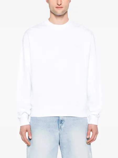 Bluze de trening DSQUARED2 Cotton Crew-Neck Sweatshirt With Logo White Barbati (BM 19502837) 3