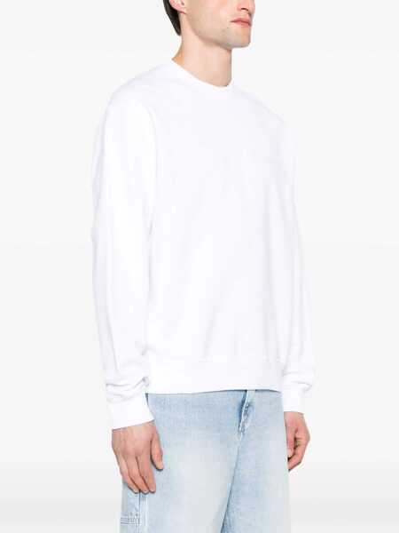 Bluze de trening DSQUARED2 Cotton Crew-Neck Sweatshirt With Logo White Barbati (BM 19502837) 4