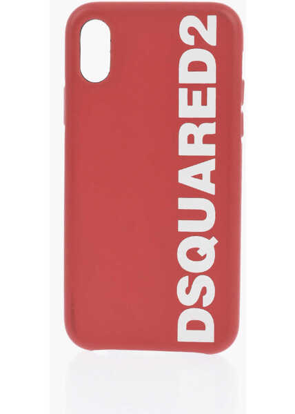 Huse mobil & tablete DSQUARED2 Eco-Leather Iphone X Case With Logo Red Barbati (BM 19502861) 1