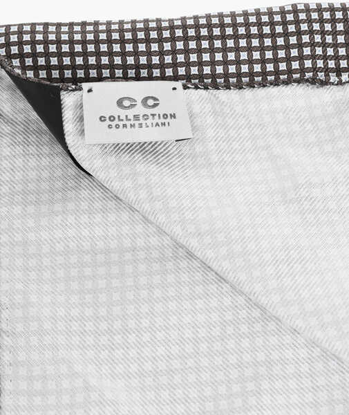 Esarfe CORNELIANI Cc Collection Patterned Silk Pocket Square Brown Barbati (BM 19502873) 3
