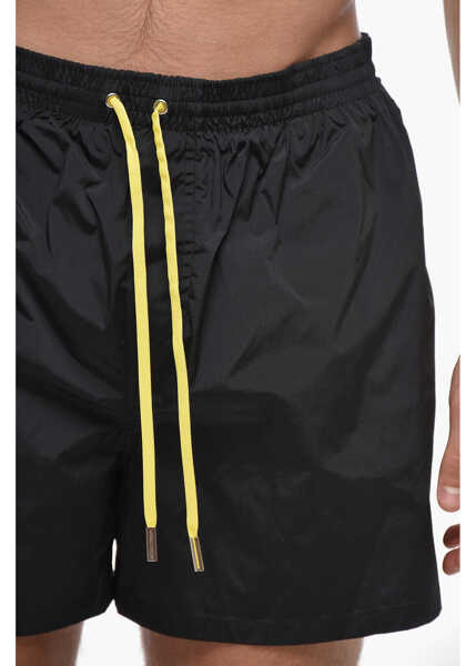 Sorturi de baie DSQUARED2 Pac Man Swim Shorts With Print Black Barbati (BM 19502909) 3