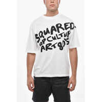 Tricouri Cotton Crew-Neck T-Shirt With Print Barbati