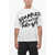 DSQUARED2 Cotton Crew-Neck T-Shirt With Print Black & White