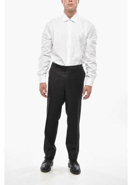 Pantaloni casual CORNELIANI Cashmere Blend Academy Pants With Distrct Check Motif Brown Barbati (BM 19502924) 3