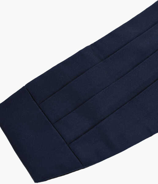 Curele CORNELIANI Pleated Silk Cummerbund Blue Barbati (BM 19502927) 2