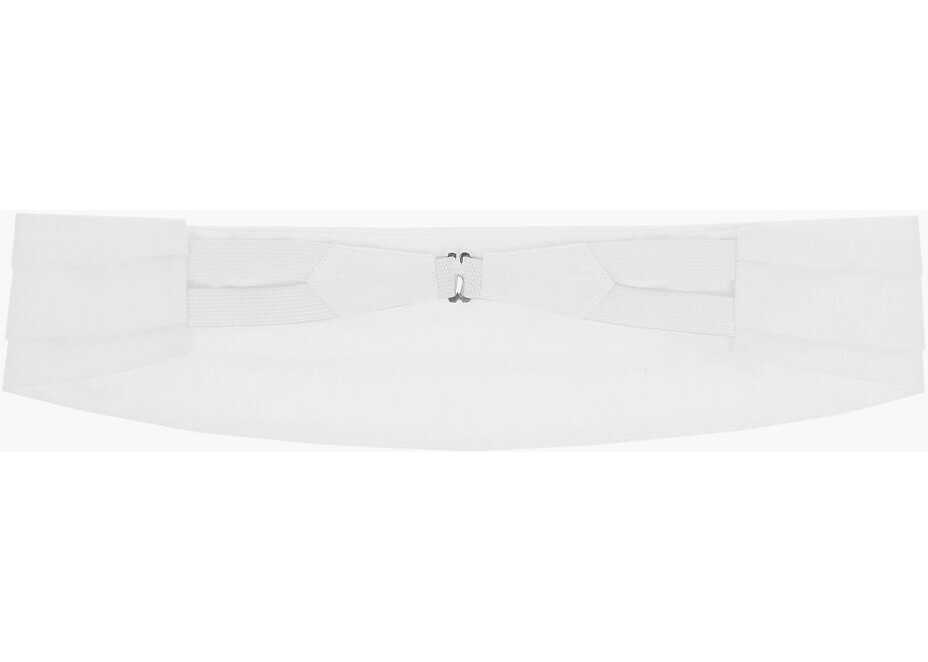 Curele CORNELIANI Solid Color Pleated Cummerbund White Barbati (BM 19502939) 3