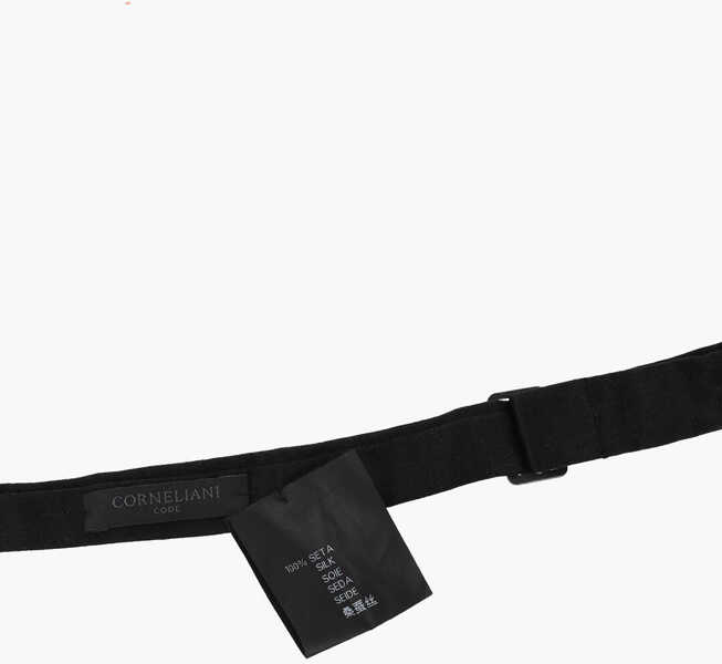 Papioane CORNELIANI Code Silk Diamond Point Bow Tie Black Barbati (BM 19502957) 3