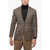 CORNELIANI Leader Soft Blazer With Tartan Check Pattern Brown