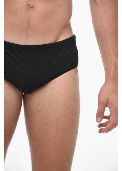 Slipi DSQUARED2 Solid Color Swim Brief Black Barbati (BM 19502981) 3