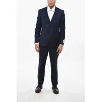 Costume Cc Collection Virgin Wool Side Vents Peak Lapel 3 Piece Wais Barbati