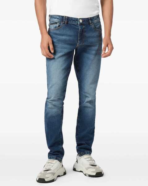 Blugi Philipp Plein Super Straight Cut Jeans BRYCE Barbati (BM 19503020) 2