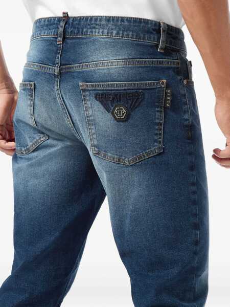 Blugi Philipp Plein Super Straight Cut Jeans BRYCE Barbati (BM 19503020) 4