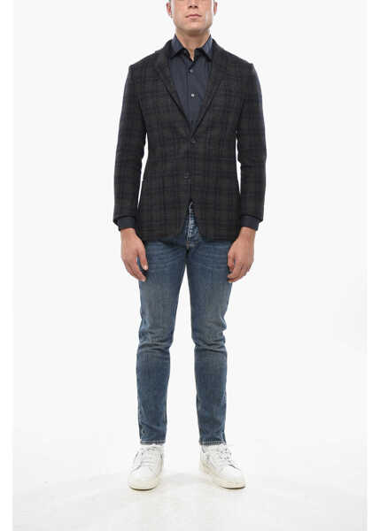 Sacouri CORNELIANI Cc Collection Virgin Wool Right Blazer Blue Barbati (BM 19503023) 4