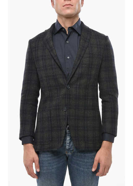 Sacouri CORNELIANI Cc Collection Virgin Wool Right Blazer Blue Barbati (BM 19503023) 1