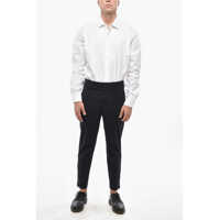 Pantaloni casual Neil Barrett pentru Barbati - Pantaloni casual Neil Barrett Jamie Slim Pants With Zip At The Cuffs Midnight Blue Barbati (BM 19503026) - B-mall.ro