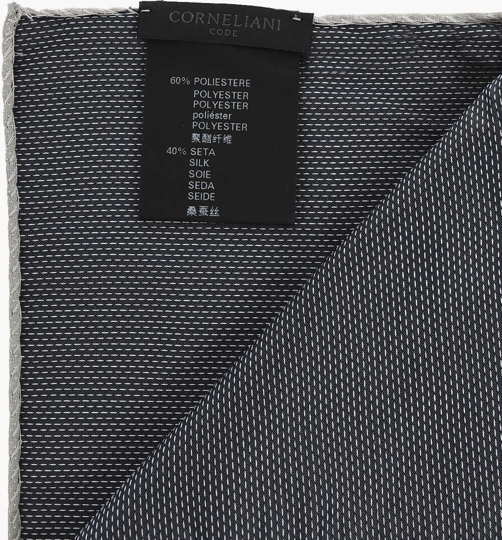 Esarfe CORNELIANI Code Silk-Blend Pocket Square With Micro Dots Beige Barbati (BM 19503032) 3