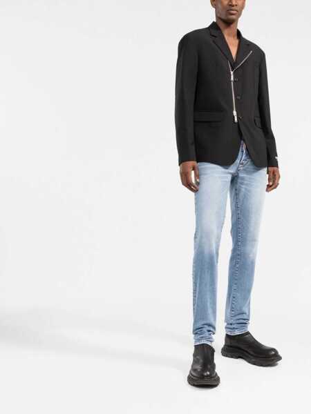 Sacouri DSQUARED2 Virgin Wool Three-Button Jacket Black Barbati (BM 19503056) 2