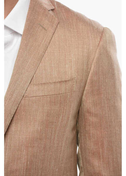 Costume CORNELIANI Virgin-Wool Silk Academy Soft Unlined Suit In Herringbone Mo Orange Barbati (BM 19503059) 3