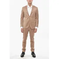 Costume Virgin-Wool Silk Academy Soft Unlined Suit In Herringbone Mo Barbati