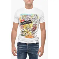 Tricouri Cotton Crew-Neck T-Shirt With Print Barbati