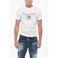 Tricouri Cotton Crew-Neck T-Shirt With Print Barbati