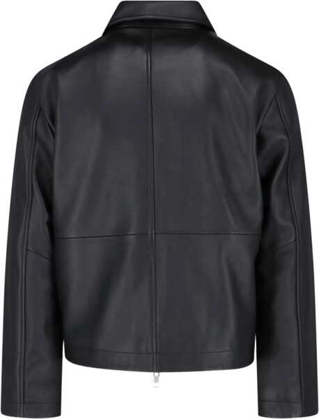 Geci de piele SUNFLOWER Short Leather Jacket BLACK Barbati (BM 19503116) 2