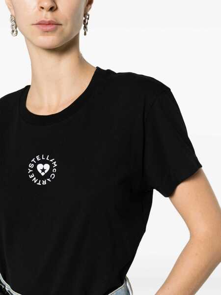 Tricouri Stella McCartney T-Shirt With Logo BLACK Femei (BM 19503119) 5