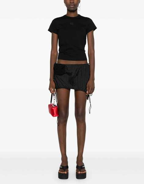 Tricouri Alexander Wang Essential Shrunk T-Shirt BLACK Femei (BM 19503185) 2