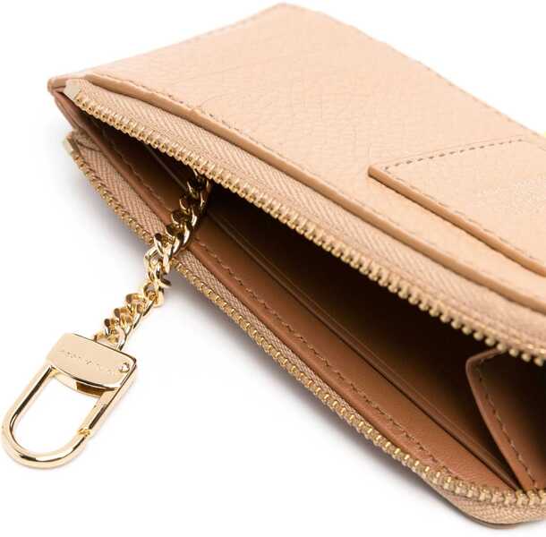 Portofele Marc Jacobs Leather Card Holder BEIGE Femei (BM 19503188) 3
