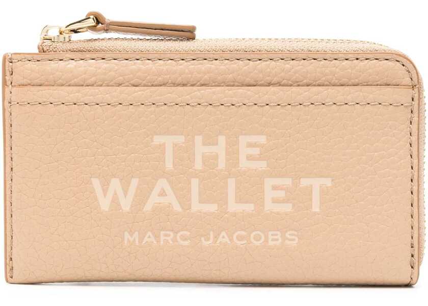 Portofele Marc Jacobs Leather Card Holder BEIGE Femei (BM 19503188) 1