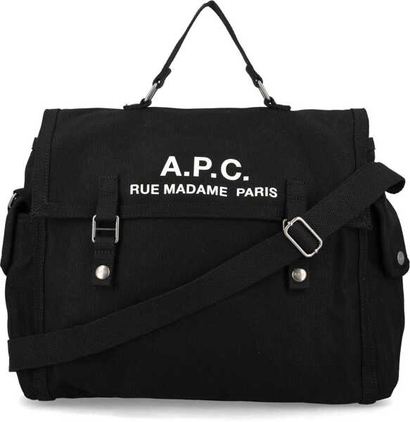 Genti tip postas A.P.C. Shoulder Bag With Logo BLACK Barbati (BM 19503194) 1