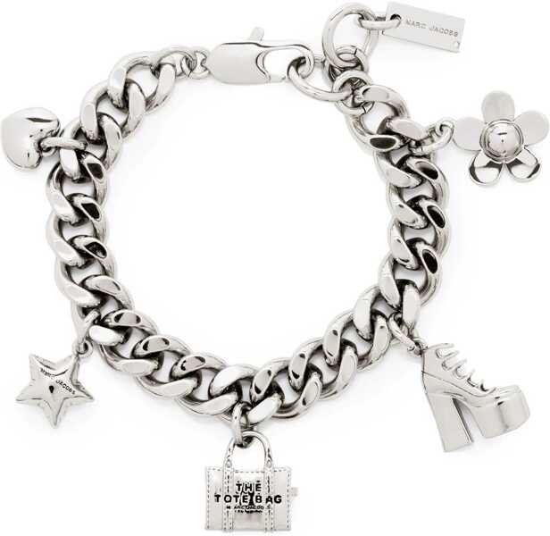 Bratari Marc Jacobs The Mini Icon Charm Chain Bracelet SILVER Femei (BM 19503251) 1
