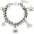 Marc Jacobs "The Mini Icon Charm" Chain Bracelet SILVER