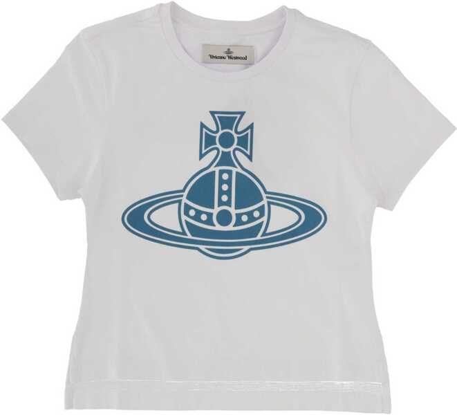 Tricouri Vivienne Westwood Paris Orb Mini T-Shirt WHITE Femei (BM 19503323) 2