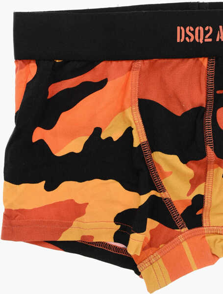 Lenjerie intima DSQUARED2 Camouflage Patterned D2 Army Trunk Orange Barbati (BM 19508963) 2
