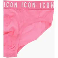 Chiloti pentru Barbati - Chiloti DSQUARED2 Stretch Cotton Briefs With Logoed Waistband Pink Barbati (BM 19508966) - B-mall.ro