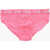 DSQUARED2 Stretch Cotton Briefs With Logoed Waistband Pink