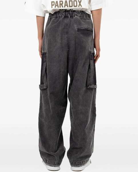 Pantaloni casual MAISON MIHARA YASUHIRO Cargo pocket drawstring Trousers BLACK Barbati (BM 19508999) 4