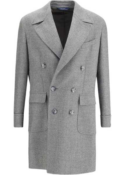 Paltoane GI CAPRI Double- breasted virgin wool Coat 2 Barbati (BM 19509014) 1