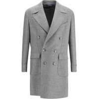 Paltoane Double- breasted virgin wool Coat Barbati