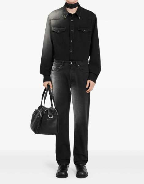 Blugi MM6 Maison Margiela Straight-Leg Jeans BLACK Barbati (BM 19509020) 2