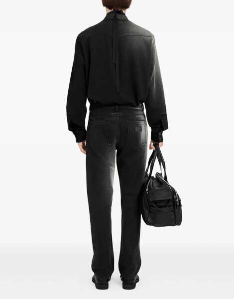 Blugi MM6 Maison Margiela Straight-Leg Jeans BLACK Barbati (BM 19509020) 4