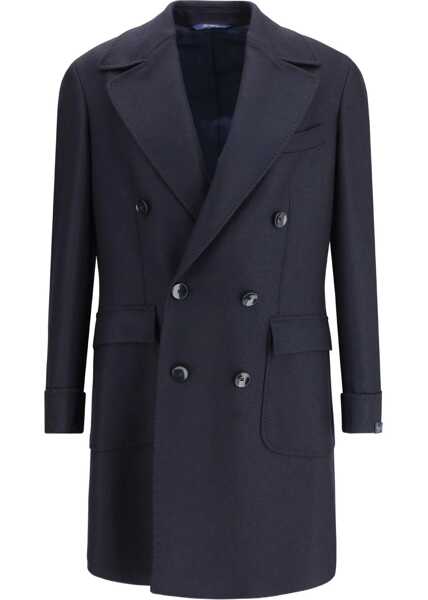 Paltoane GI CAPRI Double- breasted virgin wool Coat 5 Barbati (BM 19509023) 1