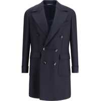 Paltoane Double- breasted virgin wool Coat Barbati