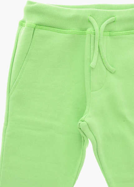 Pantaloni de trening DSQUARED2 Icon Brushed Cotton Joggers With Printed Logo Green Baieti (BM 19509065) 2