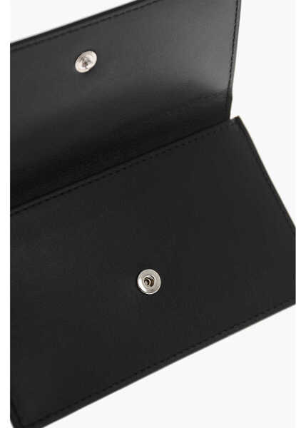 Portofele DSQUARED2 Leather Card Holder With Metal Logo Black Femei (BM 19509071) 3