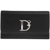 Portofele Leather Card Holder With Metal Logo Femei