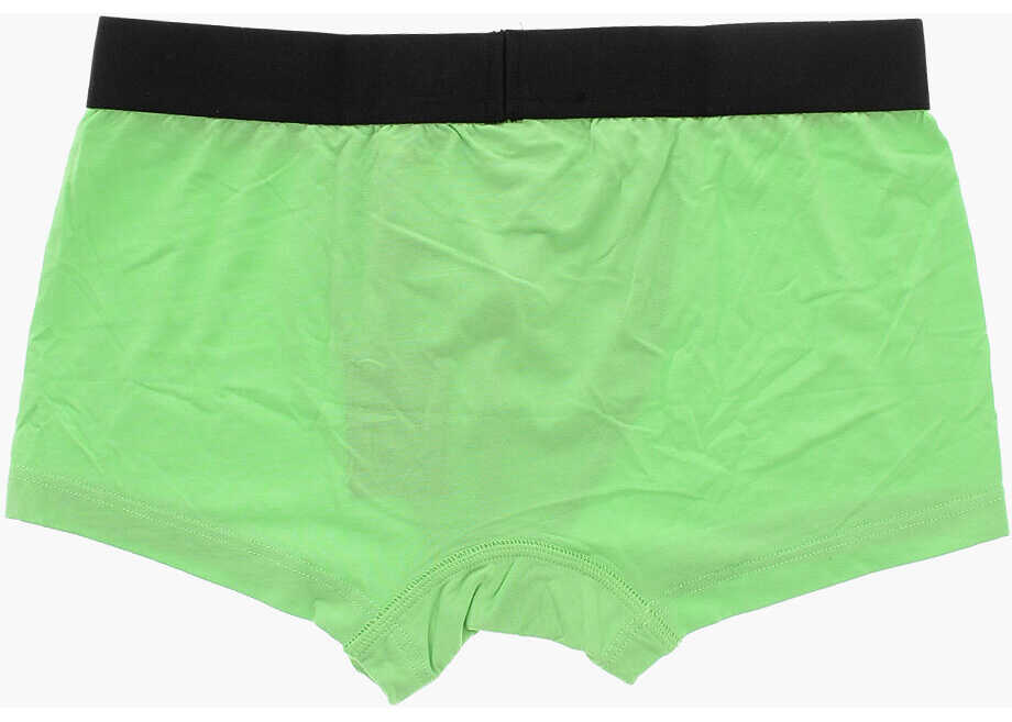 Lenjerie intima DSQUARED2 Modal Blend Trunk With Logoed Waistband Green Barbati (BM 19509086) 3