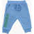 DSQUARED2 Brushed Cotton Sweatpants With Printed Logo Light Blue